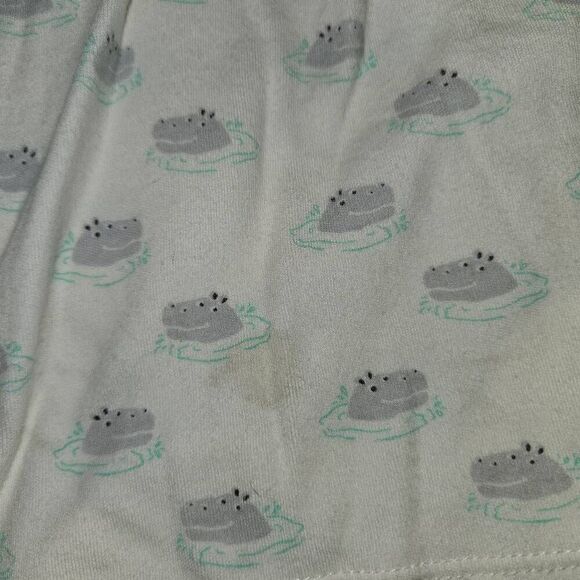 5 For $25 Essentials White & Grey Hippo Dress W/ Built In Bodysuit Baby 24M - Picture 2 of 6
